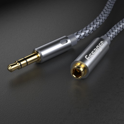 Silný Aux Audio Mini Jack kábel 3,5 mm 5m ESSAGER predlžovací kábel pre slúchadlá