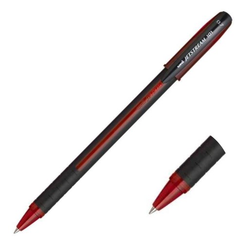 UNI SX-101 JETSTREAM guľôčkové pero, červené