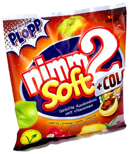 Žuvacie ovocné cukríky s vitamínmi Nimm2 Soft Cola 195g DE