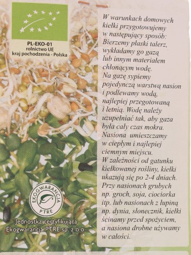 Reďkovka Bio semienka na klíčky 30g
