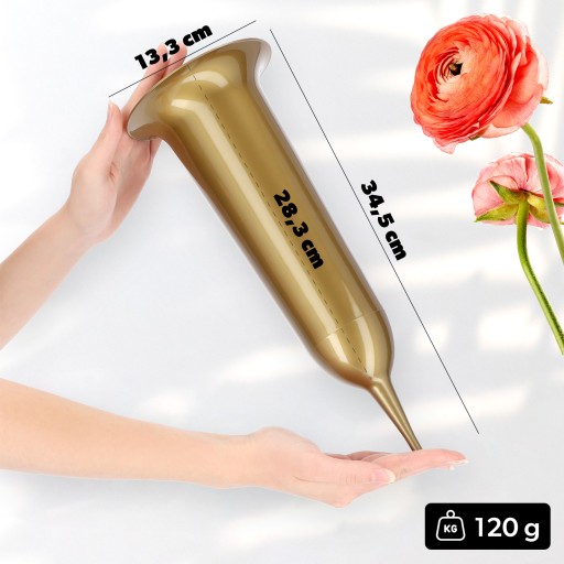 CINTORÍNSKA HODNOTA, ZLATÝ NÁHOBNÍK, 35 cm, PRE KVETY, NÁHOBNÝ KAMEŇ HOVORÍ