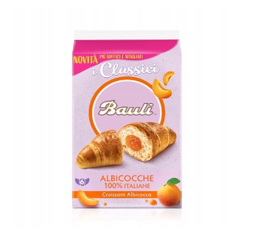 Bauli Croissant Albicocca Talianske croissanty s marhuľou 300g