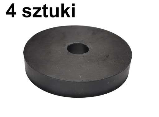 Antivibračná podložka, gumový izolátor vibrácií 50 x 10 x 10 mm - 4 kusy