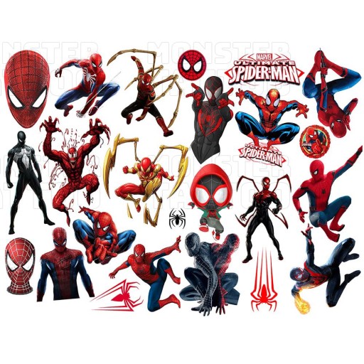 UMÝVAJÚCE DOČASNÉ TETOVANIE PRE DETI DETSKÝ SPIDERMAN ORIGINÁLNE DIZAJNY