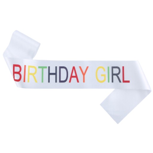 SATÉN NARODENINY SASH NARODENINY GIRL BLACK GIRL NARODENINY