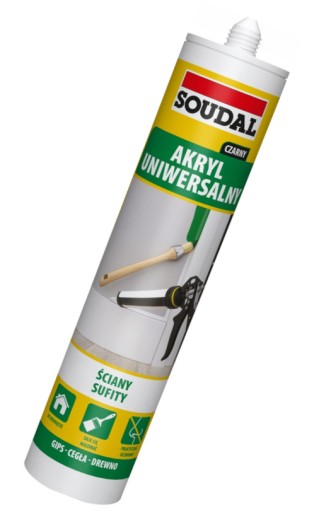 Soudal Akryl Univerzálny Akrylový tmel ČIERNA 280ml