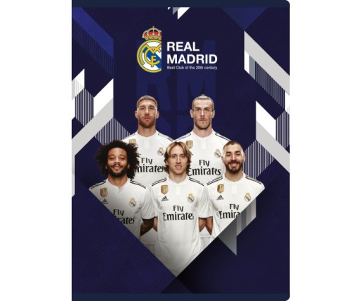 Zápisník A5, 16 strán, TRI ČERVENÉ RIADKY REAL MADRID