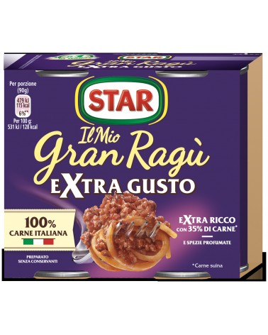 Ragu omáčka na extra carne cestoviny 2x180g mäsa