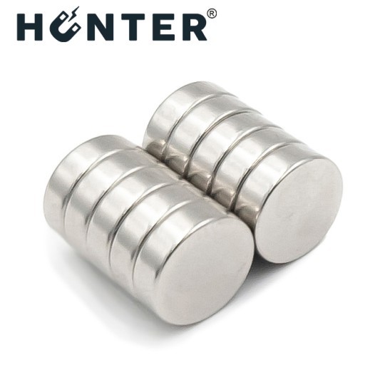 VALEC NEODYMOVÝ MAGNET 10x3 mm SILNÝ, okrúhly, kotúčový, HUNTER - 10 KS