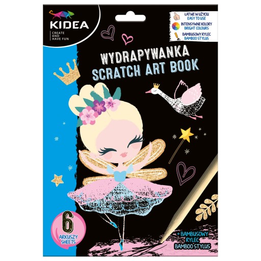 Škrabacia hra Kidea so stylusom Škrabacia hra omaľovánka pre deti Víly