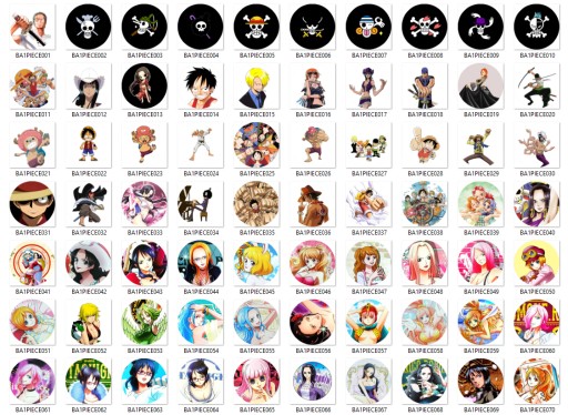 Manga Anime One Piece Pins VEĽKÝ VÝBER