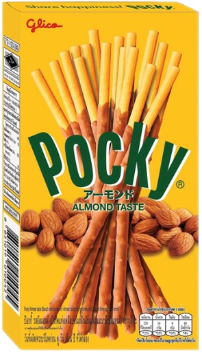 Pocky Almond Taste tyčinky s mandľami 43,5g Glico