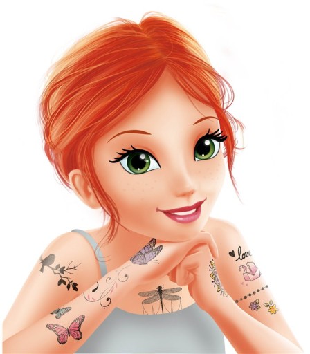 Buki Be Teens umývateľné GLITTER tetovanie 75 ks