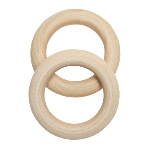 Drevený krúžok makramé 55mm 2 ks