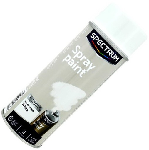 FARBA 400ML SPREJ, LESK BIELY AKRYLOVÝ LAK