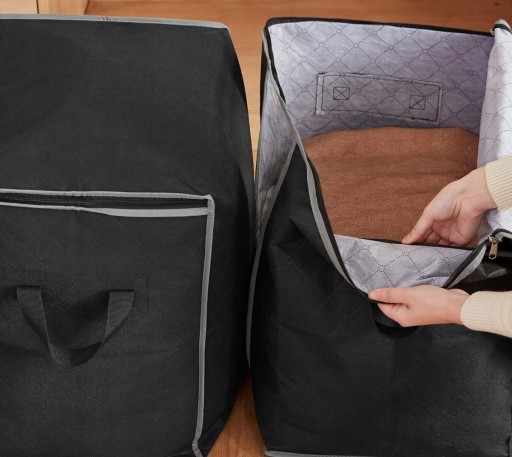 Veľký Box Organizér na posteľnú bielizeň, oblečenie, tašku, deku, XL, pevný do šatníka