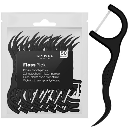 ZUBNÉ PÁSKY S DENTÁLNOU NITOU SPINEL FLOSS PICK 50 KS