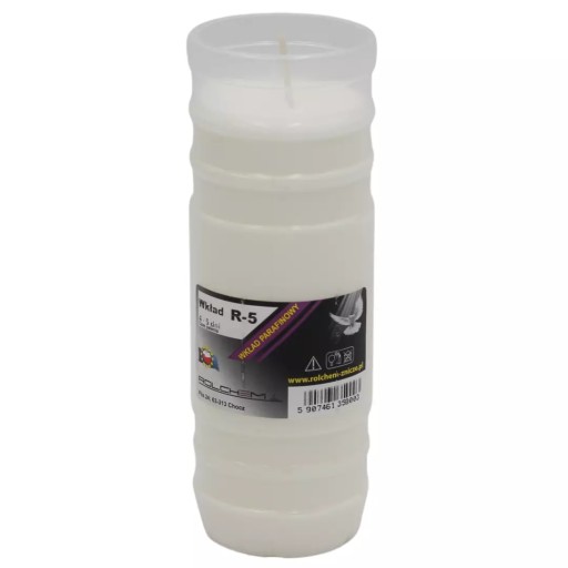Parafínová vložka na sviečky ROL-CHEM 17,5 cm 5 dní 120 hodín High Quality R5