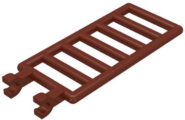 LEGO FENCE KOĽAJNICOVÝ REBRÍK HNEDÝ 6020
