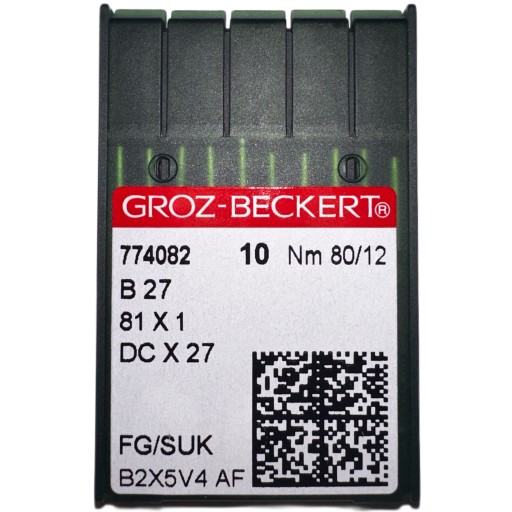 IHLY DO STROJA OVERLOCK B27 DCx27 80/12 SUK 10KS