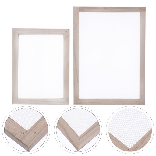 2 DIY rámy na výrobu papiera - sieťotlač