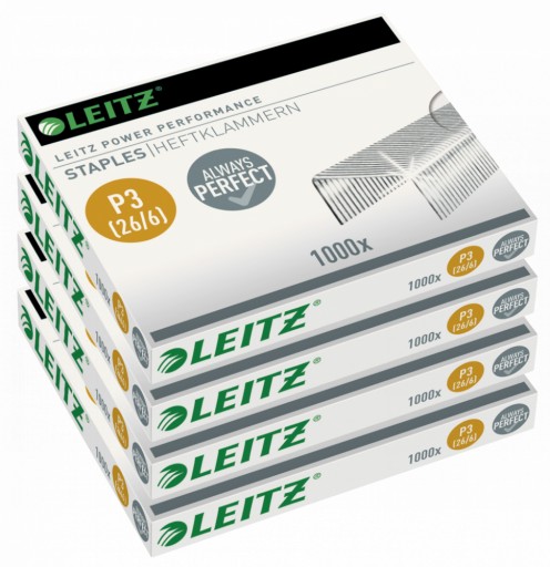 Leitz sponky pozinkované, 26/6, 1000 ks, 5572