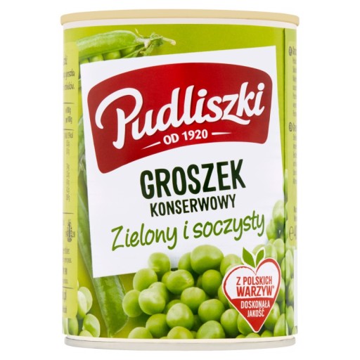 Pudliszki Konzervovaný hrášok 400 g