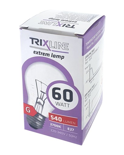 10x tradičná GLS žiarovka 230V E27 60W 540lm TR