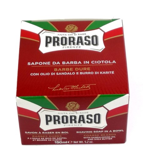 PRORASO mydlo na holenie Tradičné mydlo na holenie Tvrdá brada