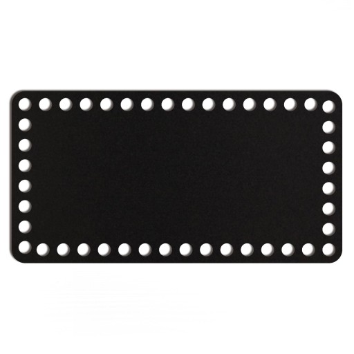 čierny základný košík dno 13x25cm HDF obdĺžnik
