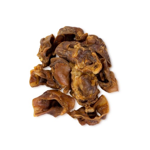 POZDRAVKA pre psov, ŽUVANIE, bravčové stredné ucho, 200g, prírodné UNISZKI