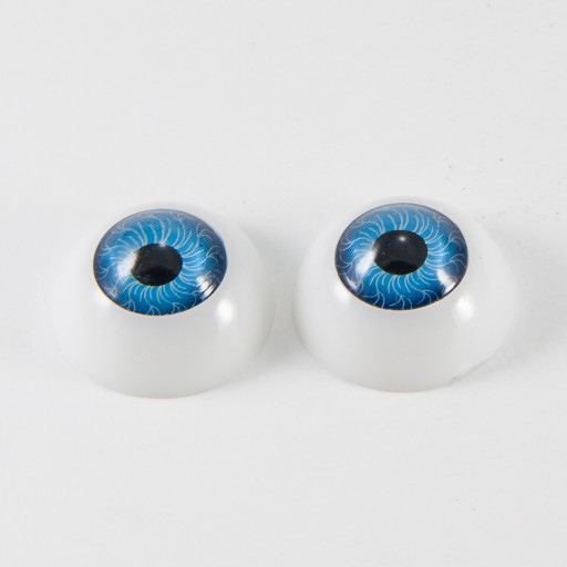 Oči na hračky plastové 20x10mm 8 ks