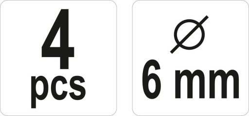 ZNAČKY PRE KOLÍKOVÉ SPOJKY 6mm 4KS. YATO