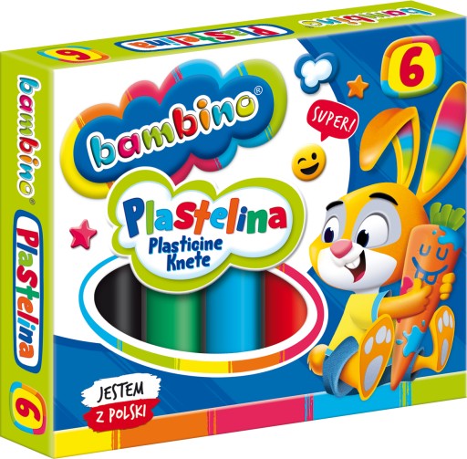 BAMBINO ŠKOLA Plastelína, okrúhla, 6 FAREB