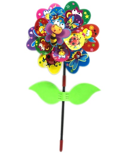 VEĽKÝ 45cm FAREBNÝ ČEPOVÝ MLYN VETERNÝ MLYN 3683