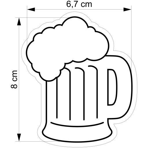 Formička Vykrajovačka na perníčky DEN OTCOV Deň otcov Hrnčekové pivo