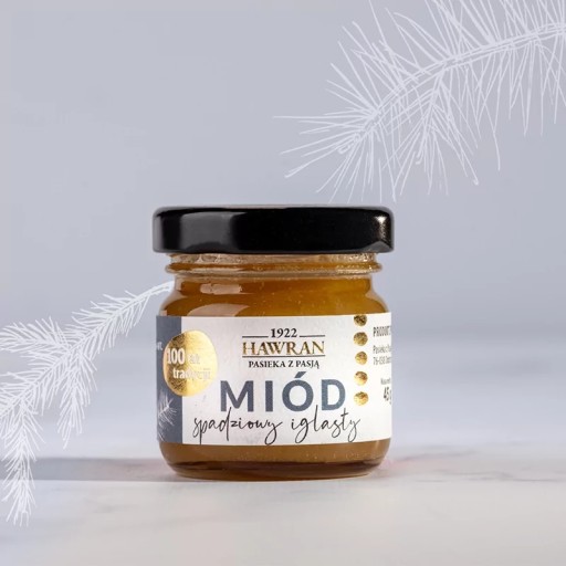Medovicový med ihličnatý 45g, surový, tepelne neupravený