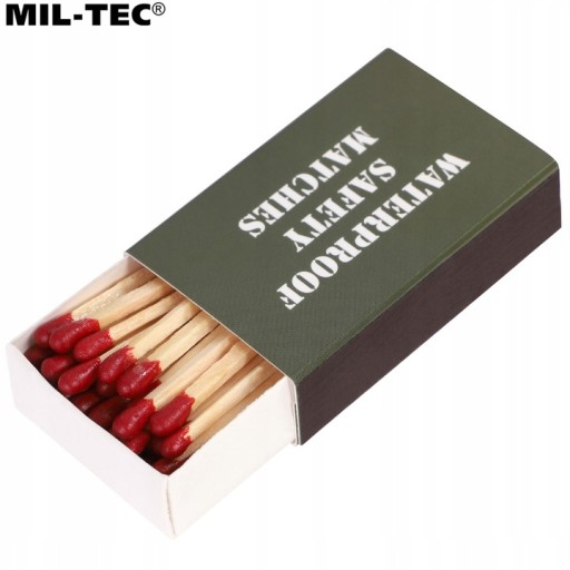 Mil-Tec vodotesné vojenské survival a turistické zápasy - 4 x 35 ks.