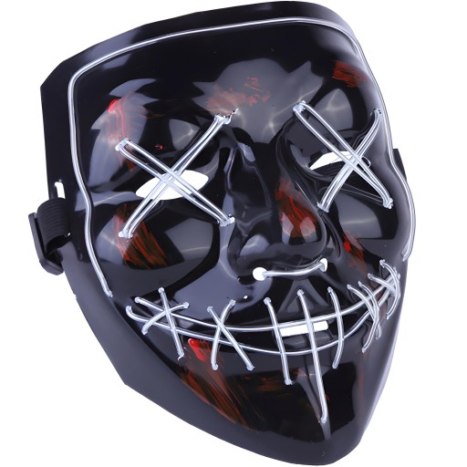 LED MASKA SVIETIACA LED HALLOWEEN PURGE PARTY