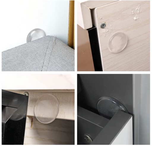 Door Stopper Stopper Samolepiaci ochranný obmedzovač x6 40mm