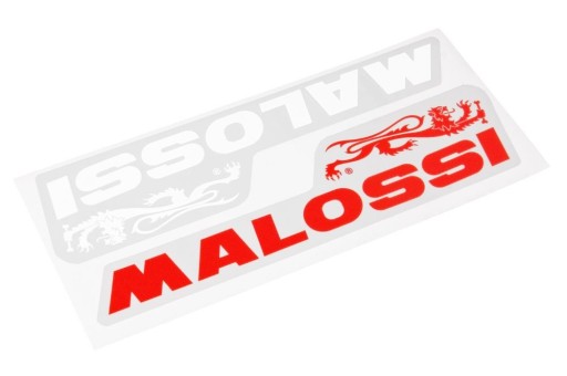 Samolepky Malossi Red&White 86x21mm, 2 ks.