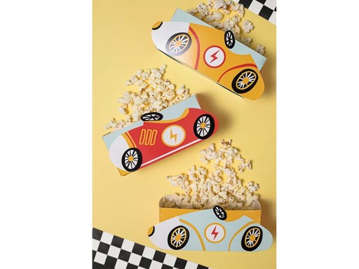 Popcorn boxy občerstvenie Autá 3 ks Narodeniny