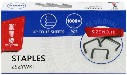 MemoBe Kancelárske sponky 10 mini 1000 ks