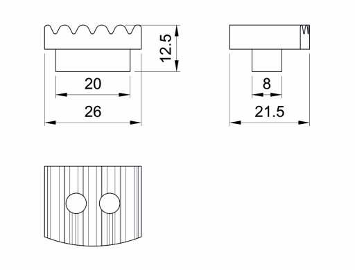 R-47 PLASTOVÁ VLOŽKA PRE R-7 PRE PILNÍKOVÚ RÚRU 25 MM