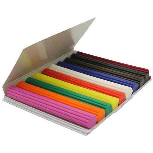 Plastelína 10 farieb x 9,5cm, kazeta 120g HERLITZ