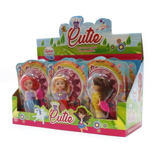 ČESIACA BÁBIKA 14cm MINI BÁBIKA S RÔZNYM OBLEČENÍM