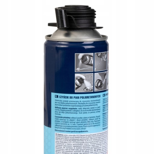 TYTAN FOAM CLEANER NA POLYURETÁNOVÉ LEPIDLÁ PIŠTOLY ODMAŠŤOVAČ 500ml