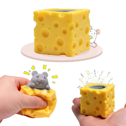MOCHI SQUISHY SYROVÁ MYŠ GNIOTEK ANTISTRESOVÁ MYŠ