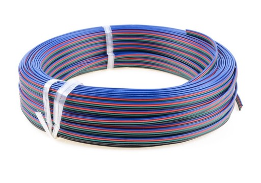 RGB KÁBEL 4 žilový LINKA AWG20 LED páskový kábel 1m