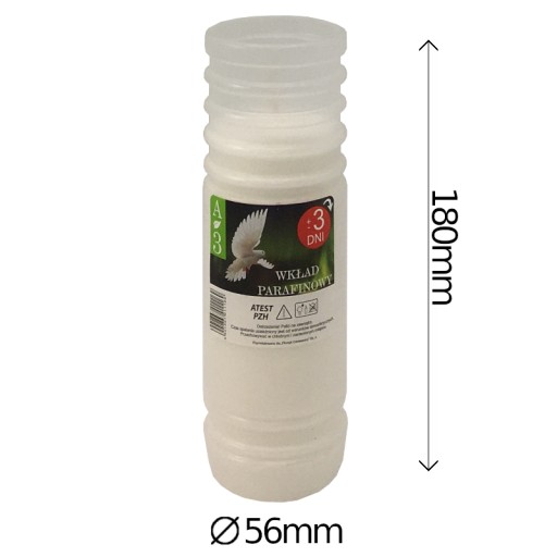 Parafínová vložka do sviečok Aura-3 17,5 cm